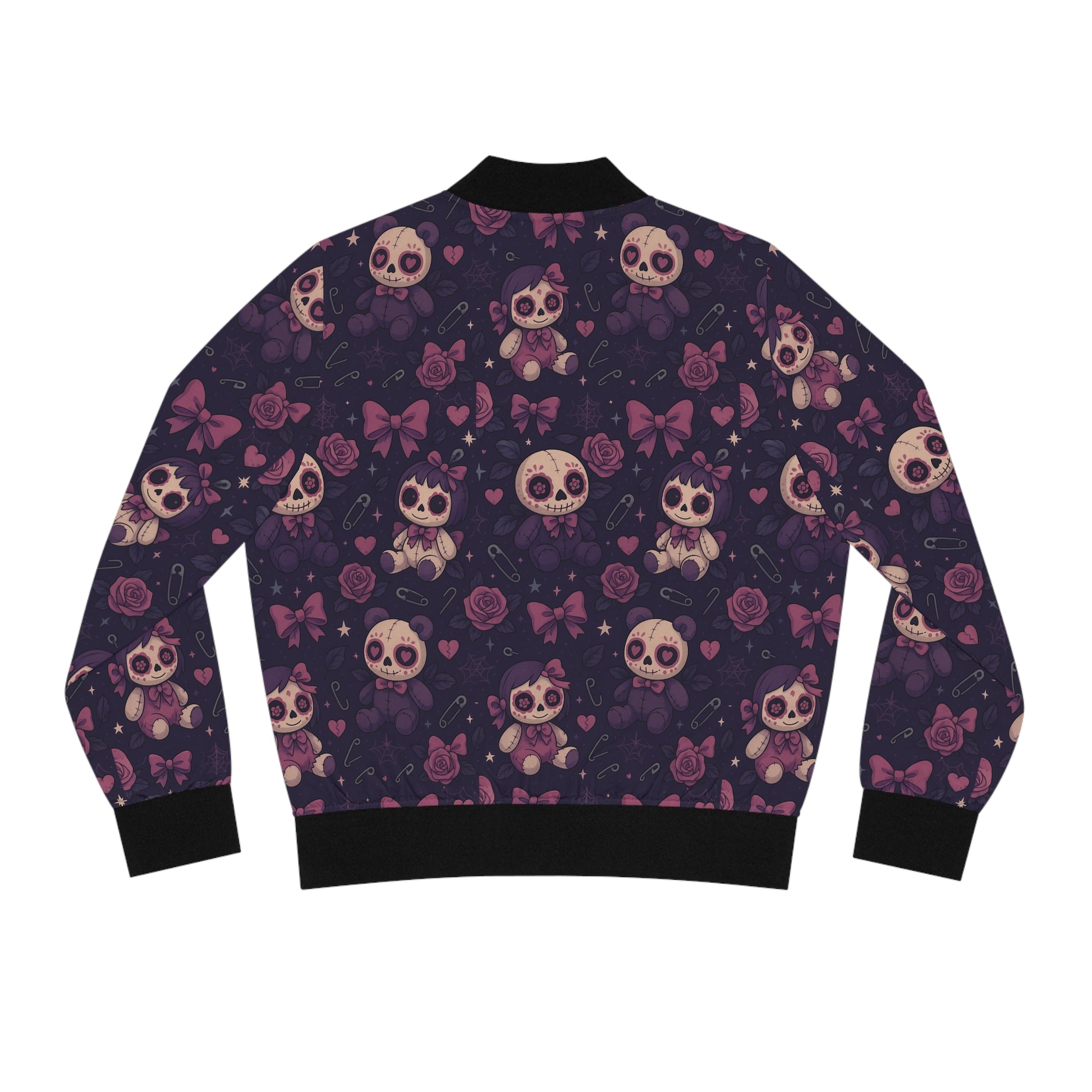 Voodoo Hex bomber jacket with gothic voodoo edge

Alternative fashion bomber jacket in black

Edgy voodoo bomber for chaos queens

