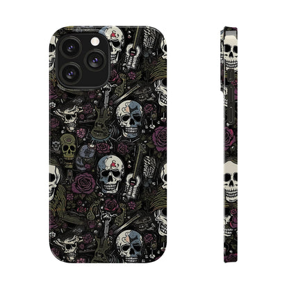 Funda para teléfono morada Rock N Rose