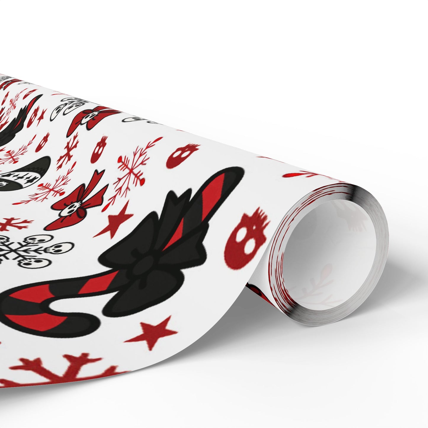 Walking With A Winter Skeleton Holiday Wrapping Paper - Pack of 10