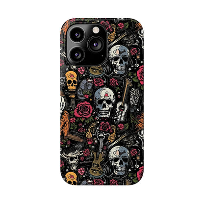 Funda para teléfono Pink Rock N Rose