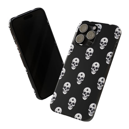 Funda para teléfono con calaveras rebeldes