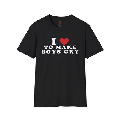 Retro "I Love to Make Boys Cry" Graphic Tee