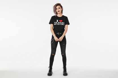 "I Love to Make Boys Cry" Graphic Tee