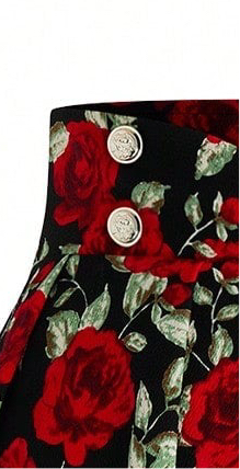 Gothic pleated mini skirt in dark design - alternative fashion featuring sweet-meets-dark style with inclusive sizing S-5XL