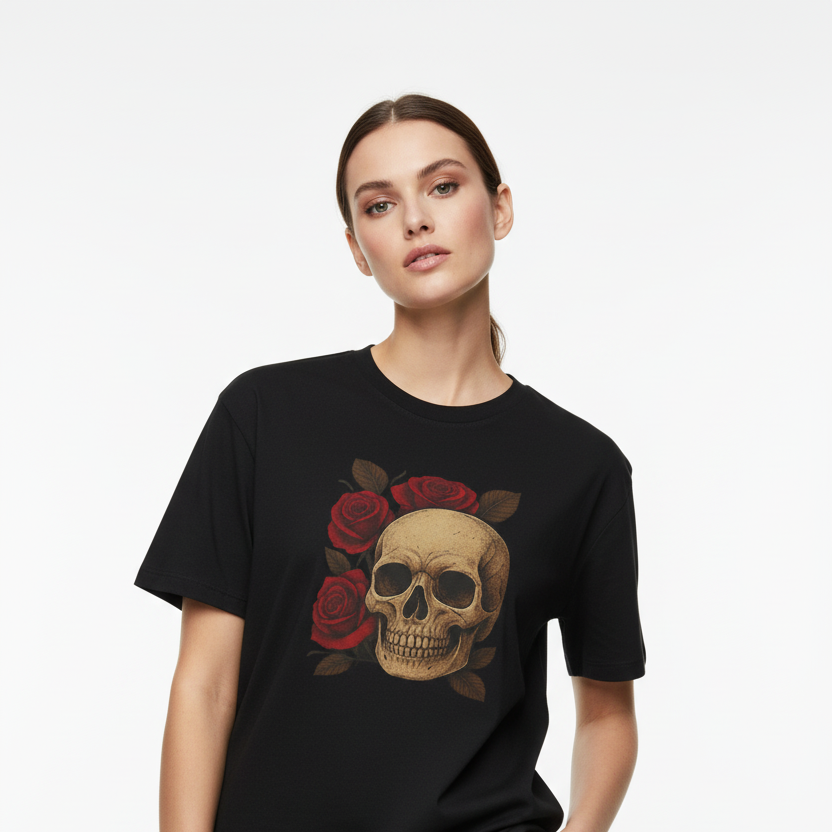 Skulls & Roses Graphic Tee