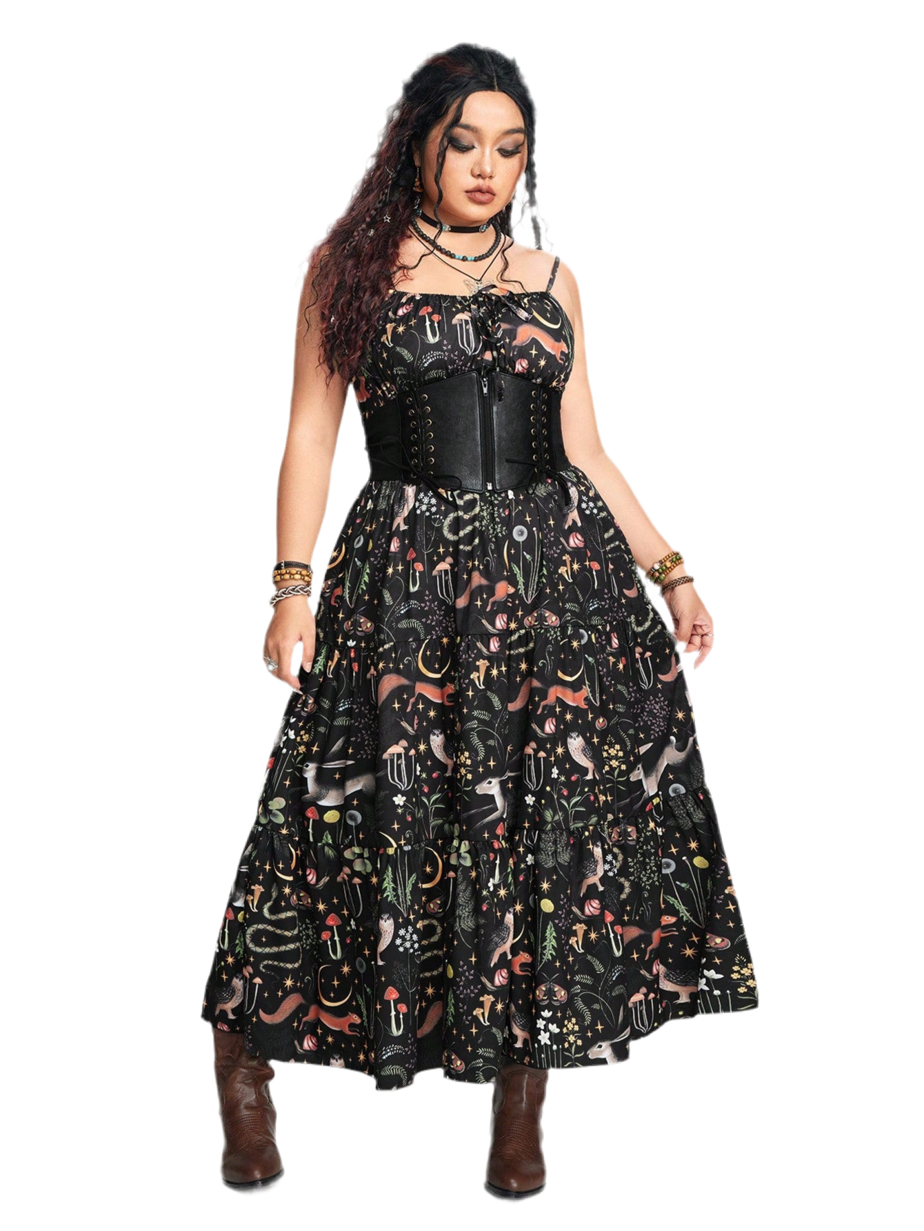 Midnight Garden Botanical A-Line