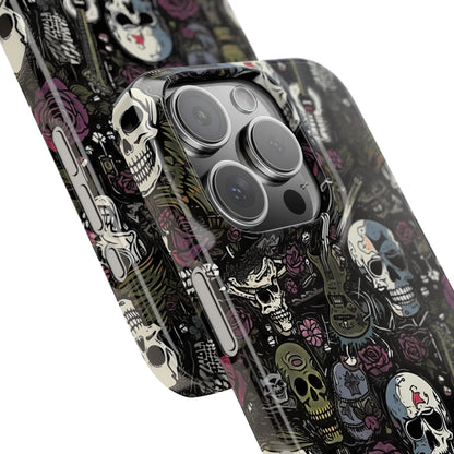 Funda para teléfono morada Rock N Rose