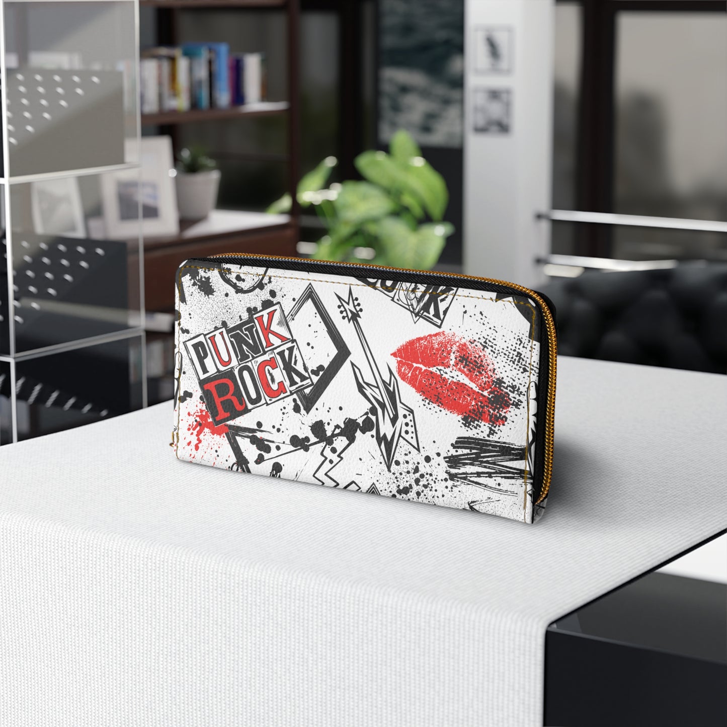 Punk Rock Zipper Wallet