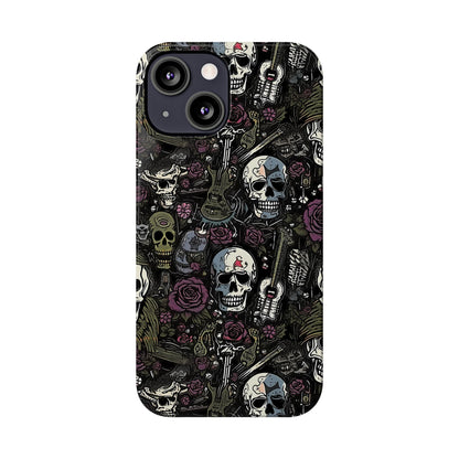 Funda para teléfono morada Rock N Rose