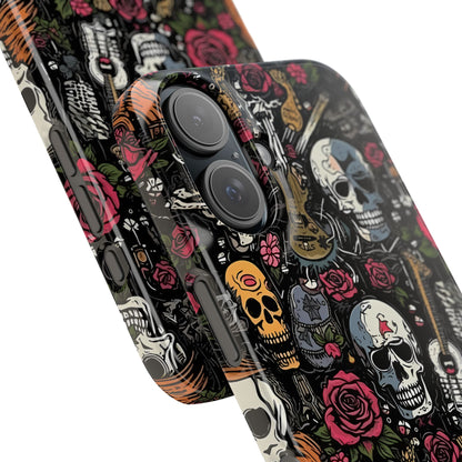 Funda para teléfono Pink Rock N Rose