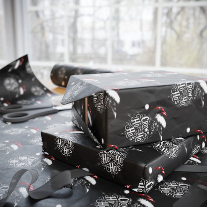 Hoe Hoe Hoe Ravens Christmas Gift Wrapping Paper