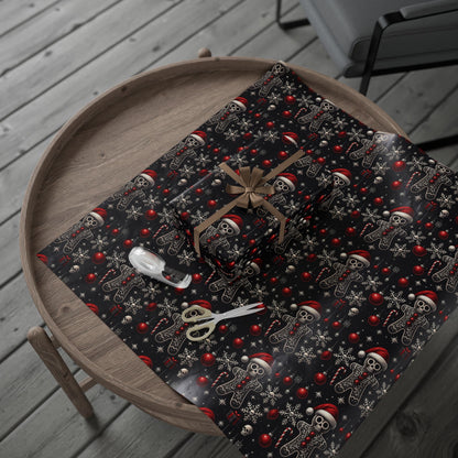 Gothic Holiday Christmas Gift Wrapping Paper