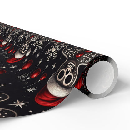 Gothic Holiday Christmas Gift Wrapping Paper