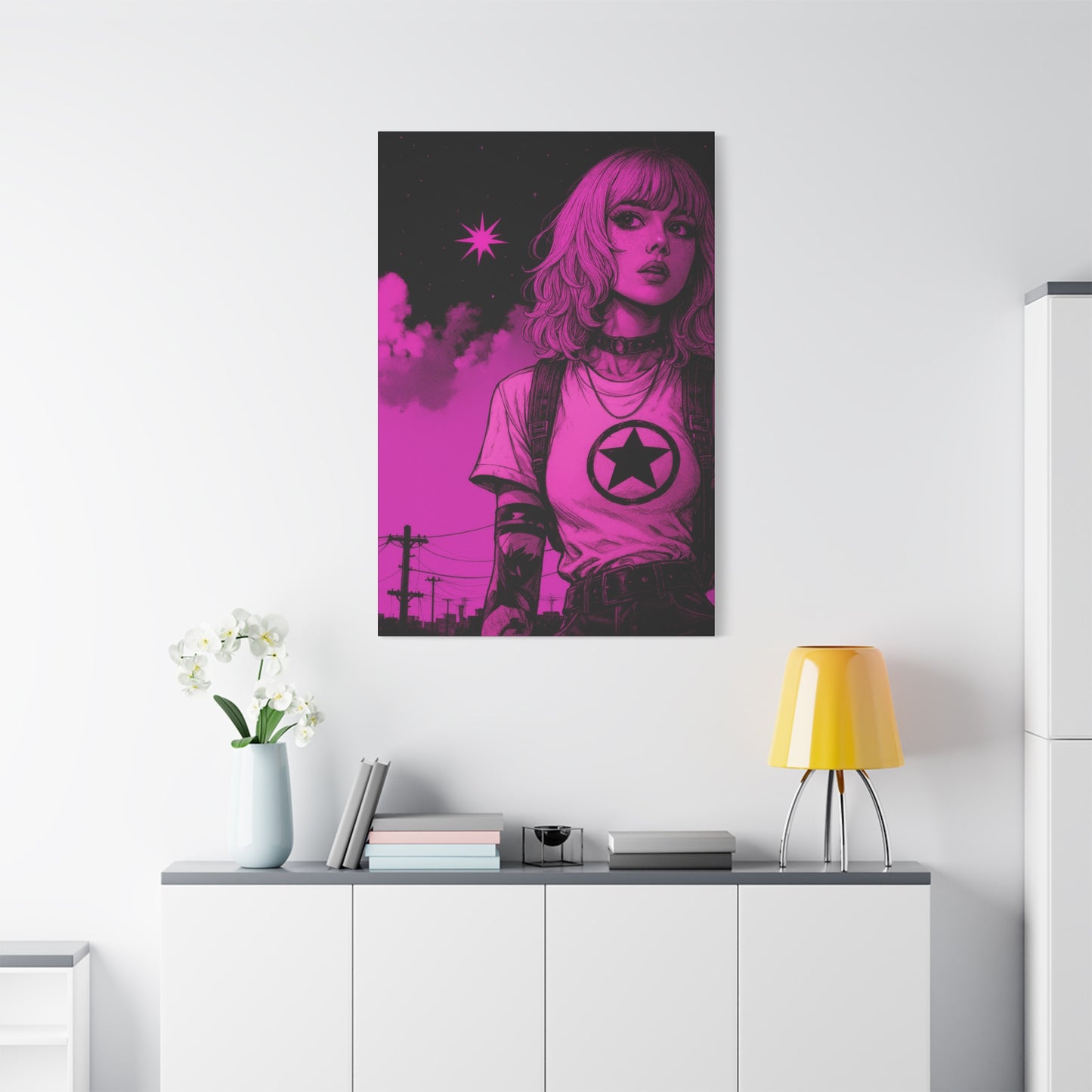 Unclued Neon Matte Canvas Wall Art — Stretched 1.25"