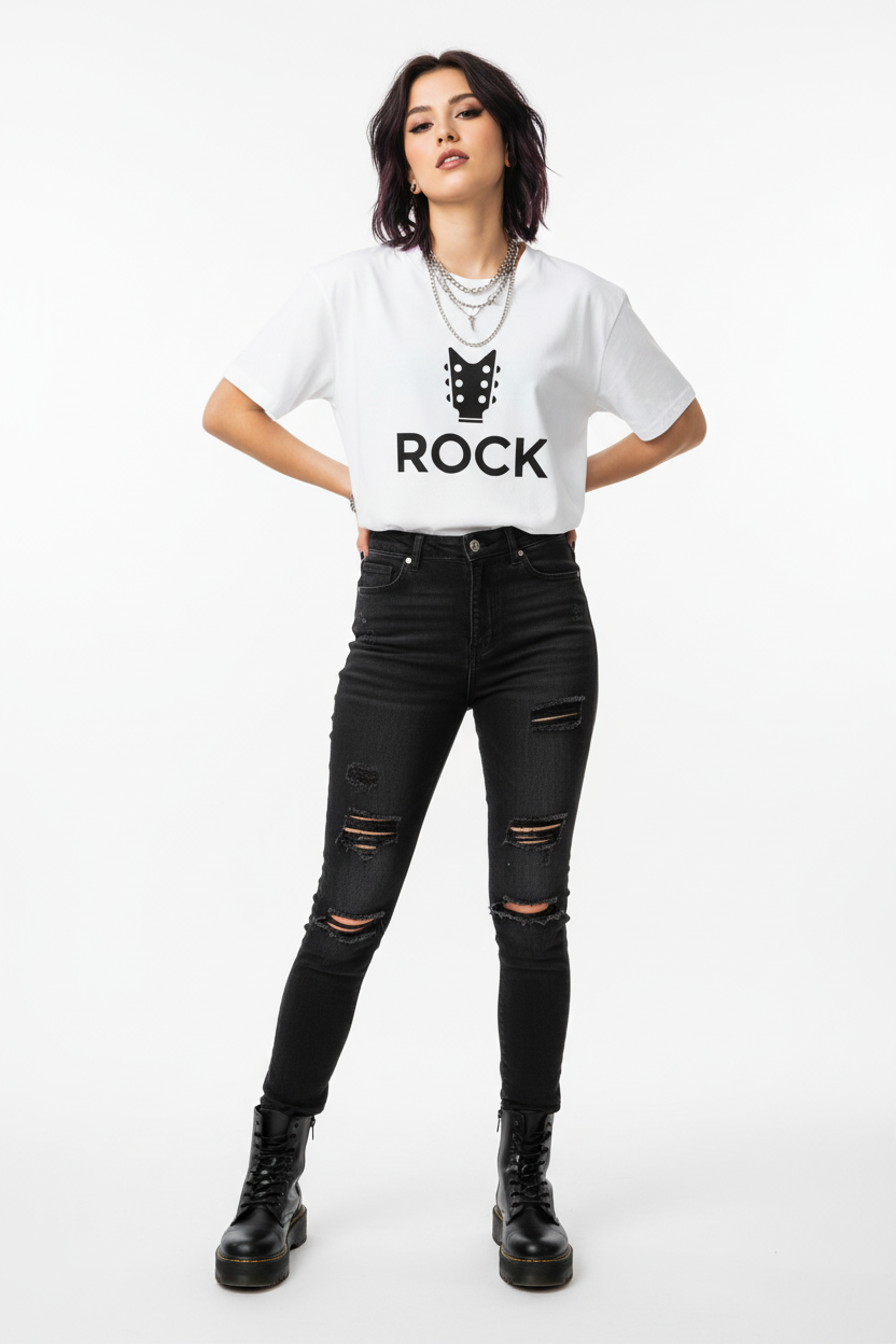 The Rock Collective Rock n Roll Vibes Women’s Baby T-Shirt