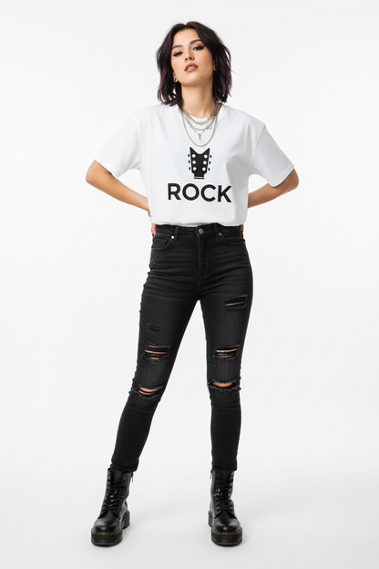 The Rock Collective Rock n Roll Vibes Women’s Baby T-Shirt