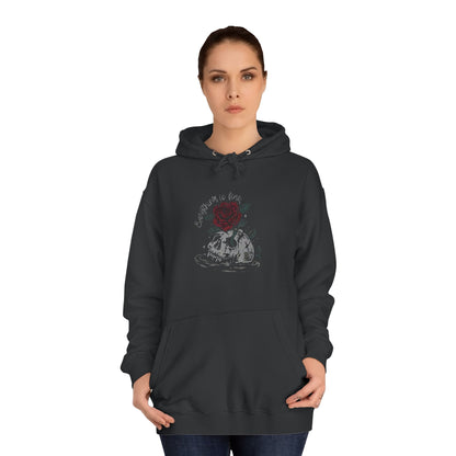 Everything is fine hoodie - alternative fashion featuring dark humor and inclusive sizing S-5XL