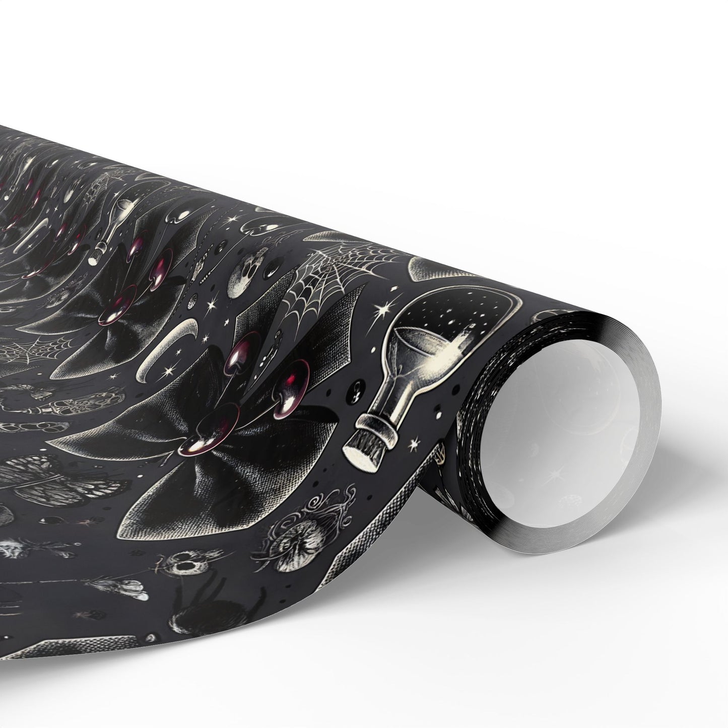 Bows, Bells and Remedy Gothic Holiday Wrapping Paper