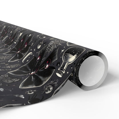 Bows, Bells and Remedy Gothic Holiday Wrapping Paper
