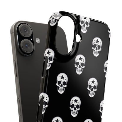 Funda para teléfono con calaveras rebeldes