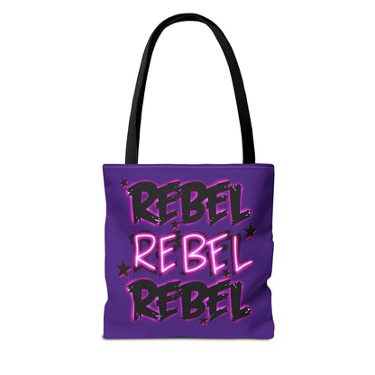 Alternative rebel tote bag - empowering fashion accessory featuring bold design and durable construction