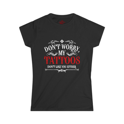 Camiseta gráfica "Mis tatuajes son mejores que los tuyos"