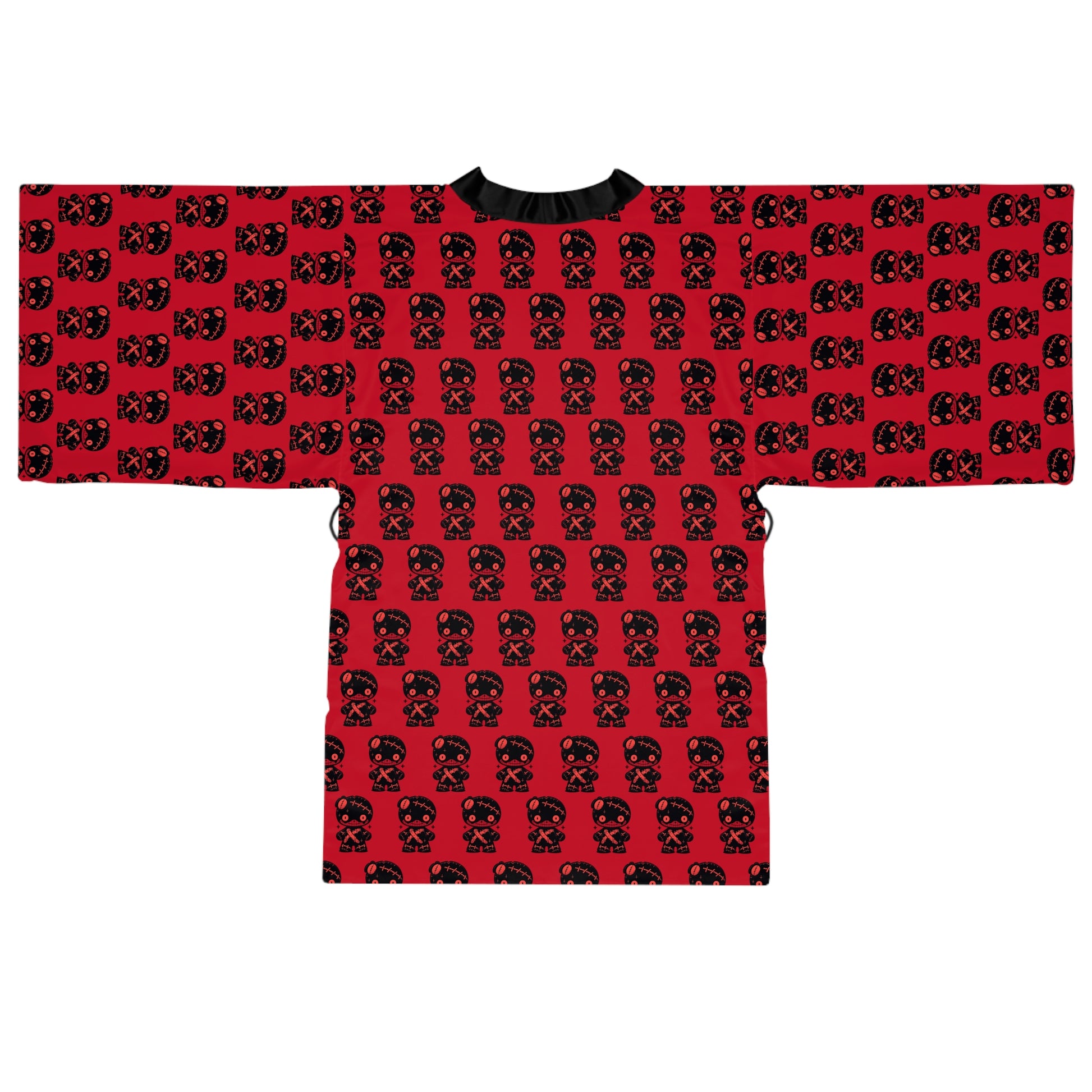 Voodoo-inspired kimono robe - mystical alternative loungewear featuring enchanting design and inclusive sizing S-5XL