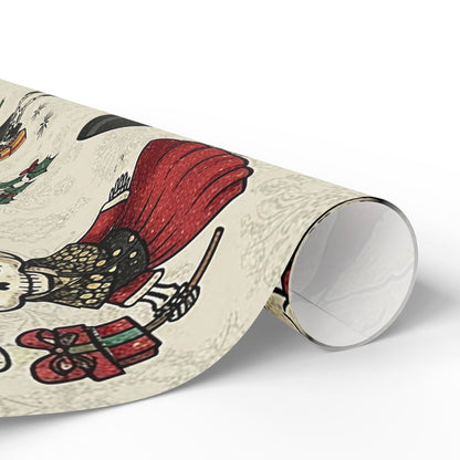 Little Skulls Horror Holiday Wrapping Paper