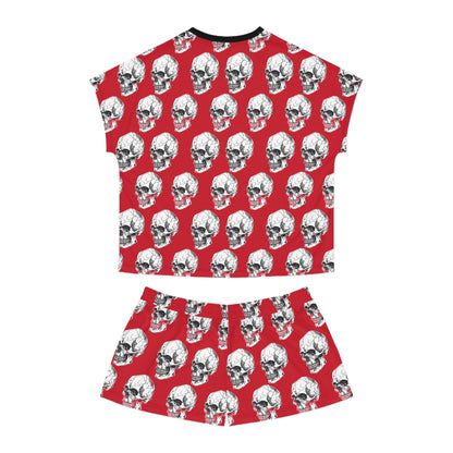 Conjunto de ropa de estar por casa con calavera rebelde