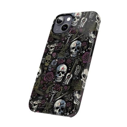 Funda para teléfono morada Rock N Rose