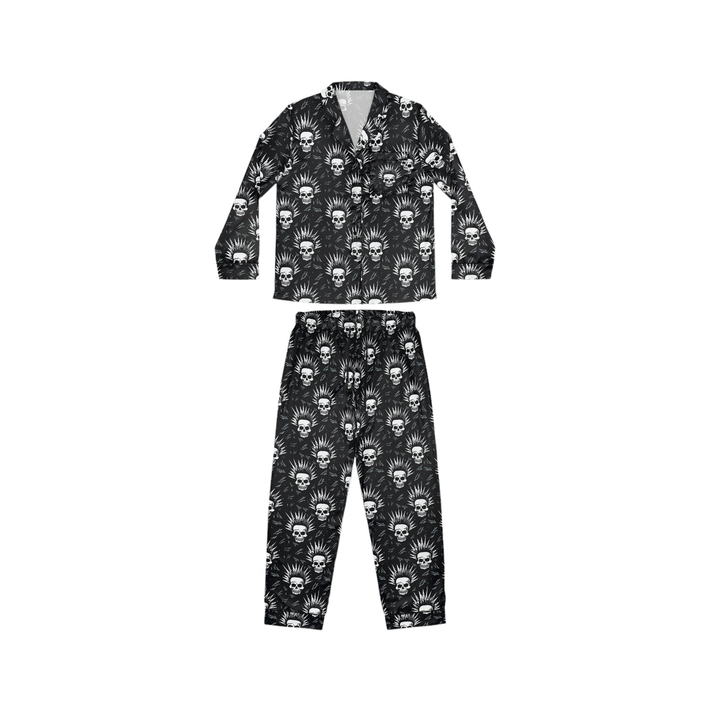 Midnight Skull Queen Satin PJ Set