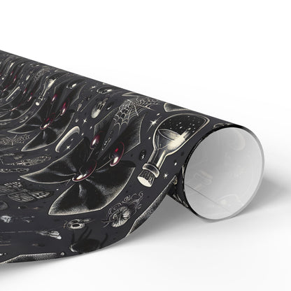 Bows, Bells and Remedy Gothic Holiday Wrapping Paper