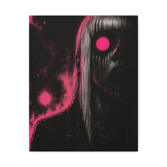 Neon Fright Glow Matte Canvas Wall Art