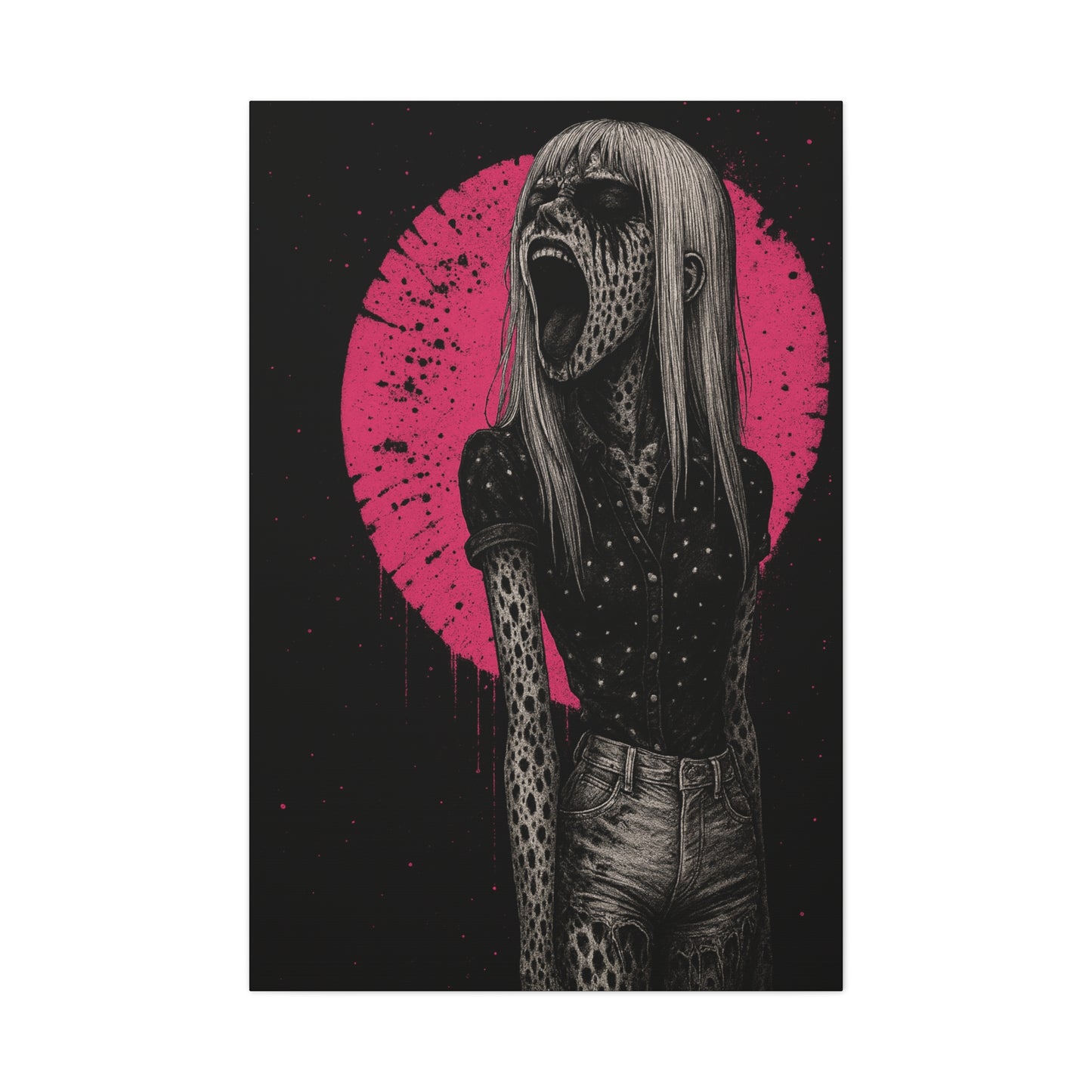 Banshee Scream Matte Canvas Wall Art — 'She Screams Banshee' Stretched Print