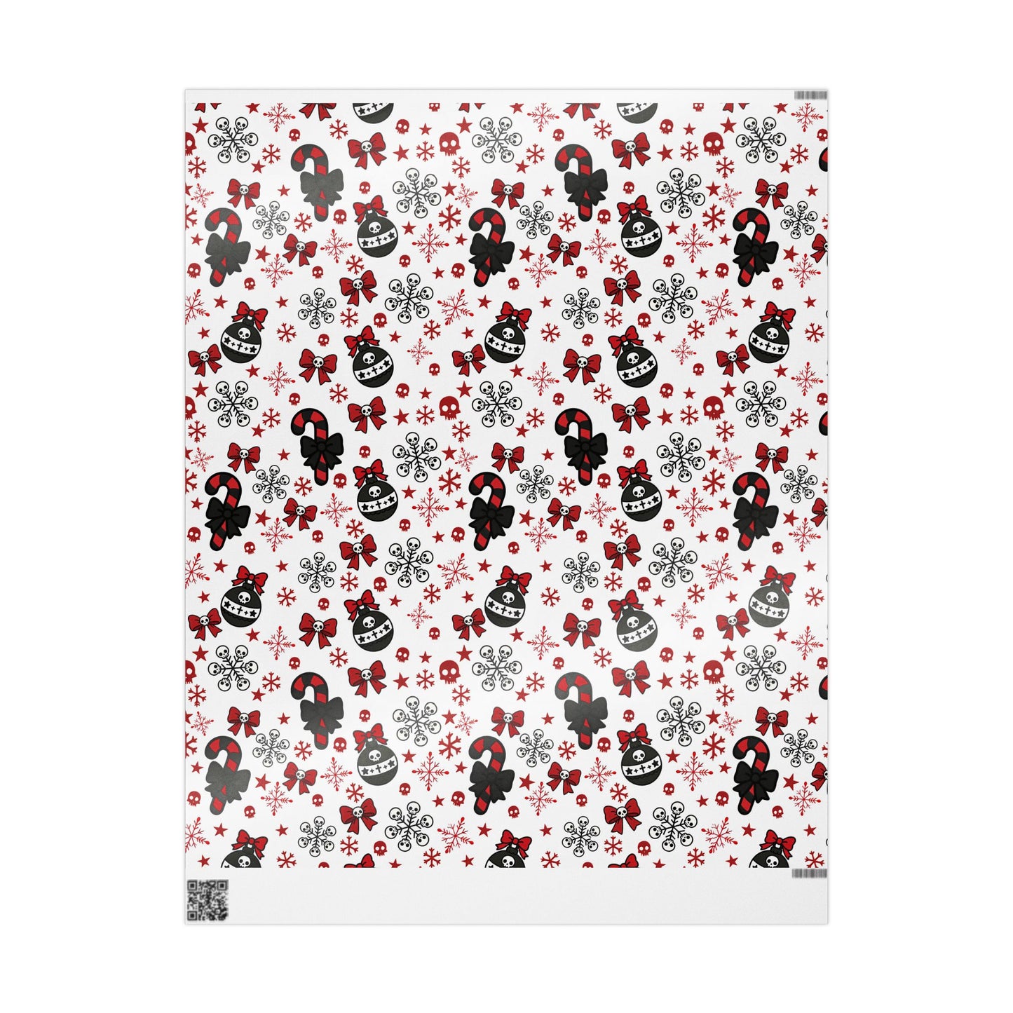Walking With A Winter Skeleton Holiday Wrapping Paper - Pack of 10