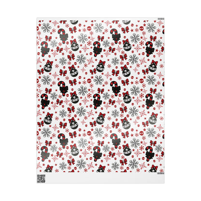 Walking With A Winter Skeleton Holiday Wrapping Paper - Pack of 10