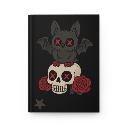 Bat Crazy Love hardcover gothic journal with bat and heart motif
Alternative fashion journal with gothic bat design
Edgy punk rock notebook for writing and sketching