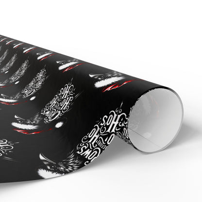 Hoe Hoe Hoe Ravens Christmas Gift Wrapping Paper