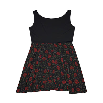Beautiful Thorns gothic skater dress with rose and thorn motif
Gothic skater dress with rose and thorn print
Alternative fashion skater dress with roses and thorns