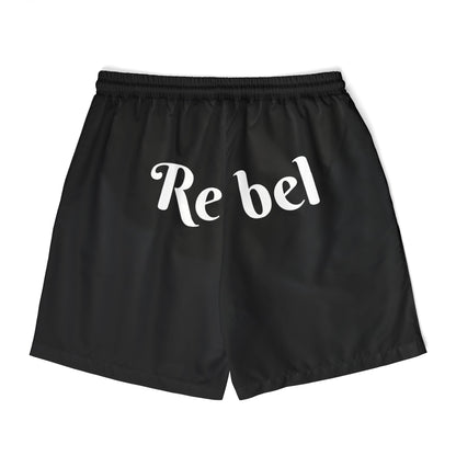 Midnight Riot swim shorts with gothic motif
Edgy punk rock swim trunks
Alternative fashion gothic swim shorts