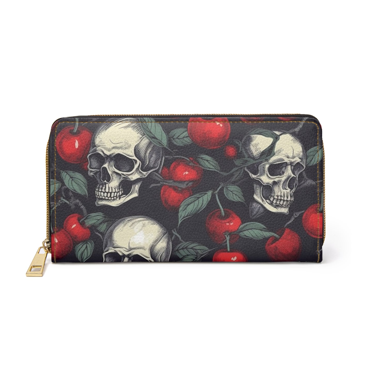 Rebel Skull Queen Zipper Wallet