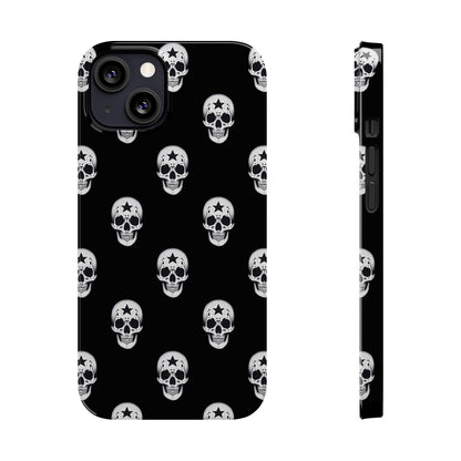 Funda para teléfono con calaveras rebeldes