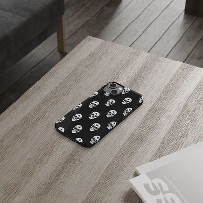 Funda para teléfono con calaveras rebeldes