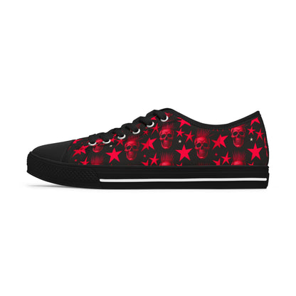 Skullstar Nocturne sneakers with gothic skull and star motif

Edgy punk rock sneakers in black with skull graphics

Alternative fashion sneakers with nocturnal skull-and-star design

 