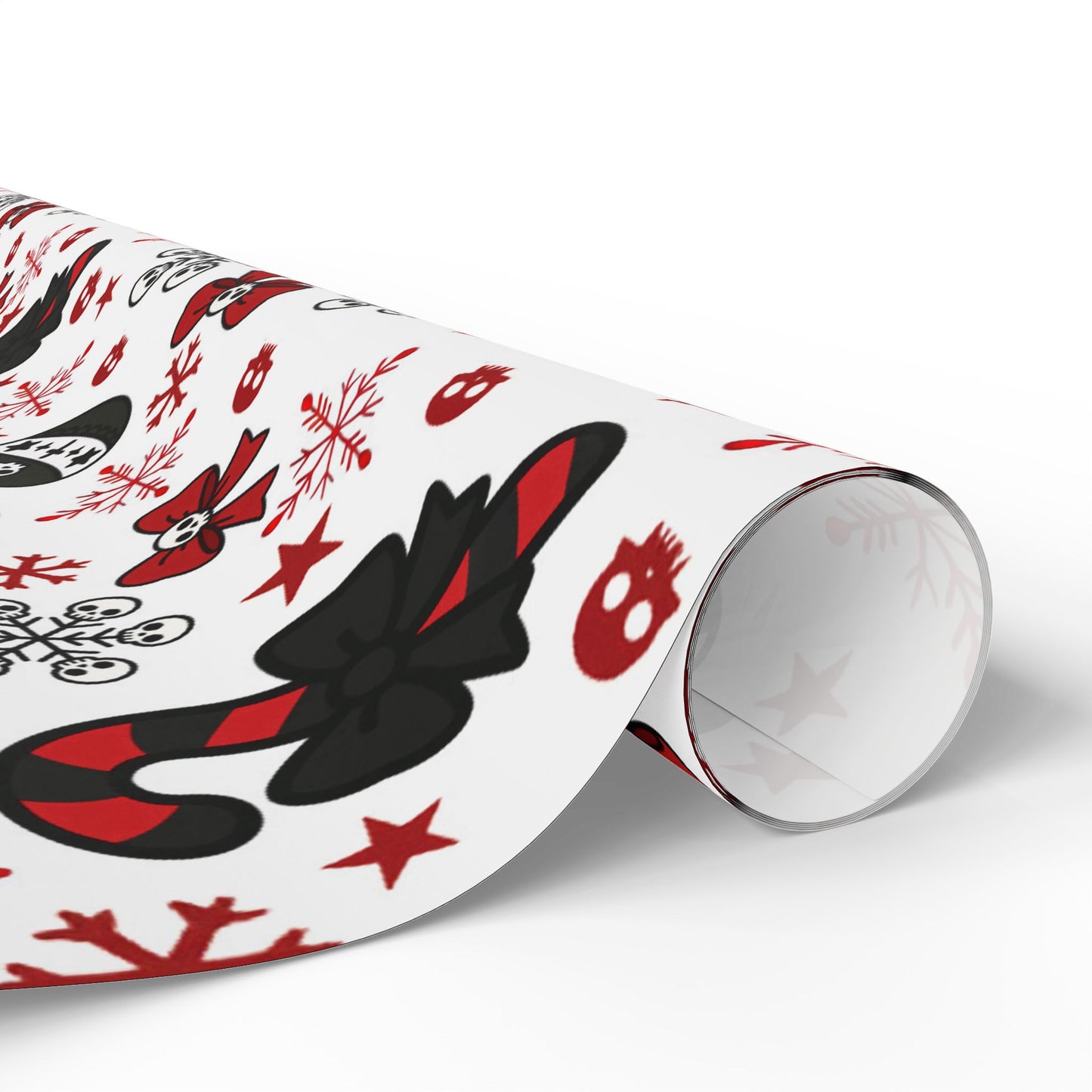 Walking With A Winter Skeleton Holiday Wrapping Paper - Pack of 10
