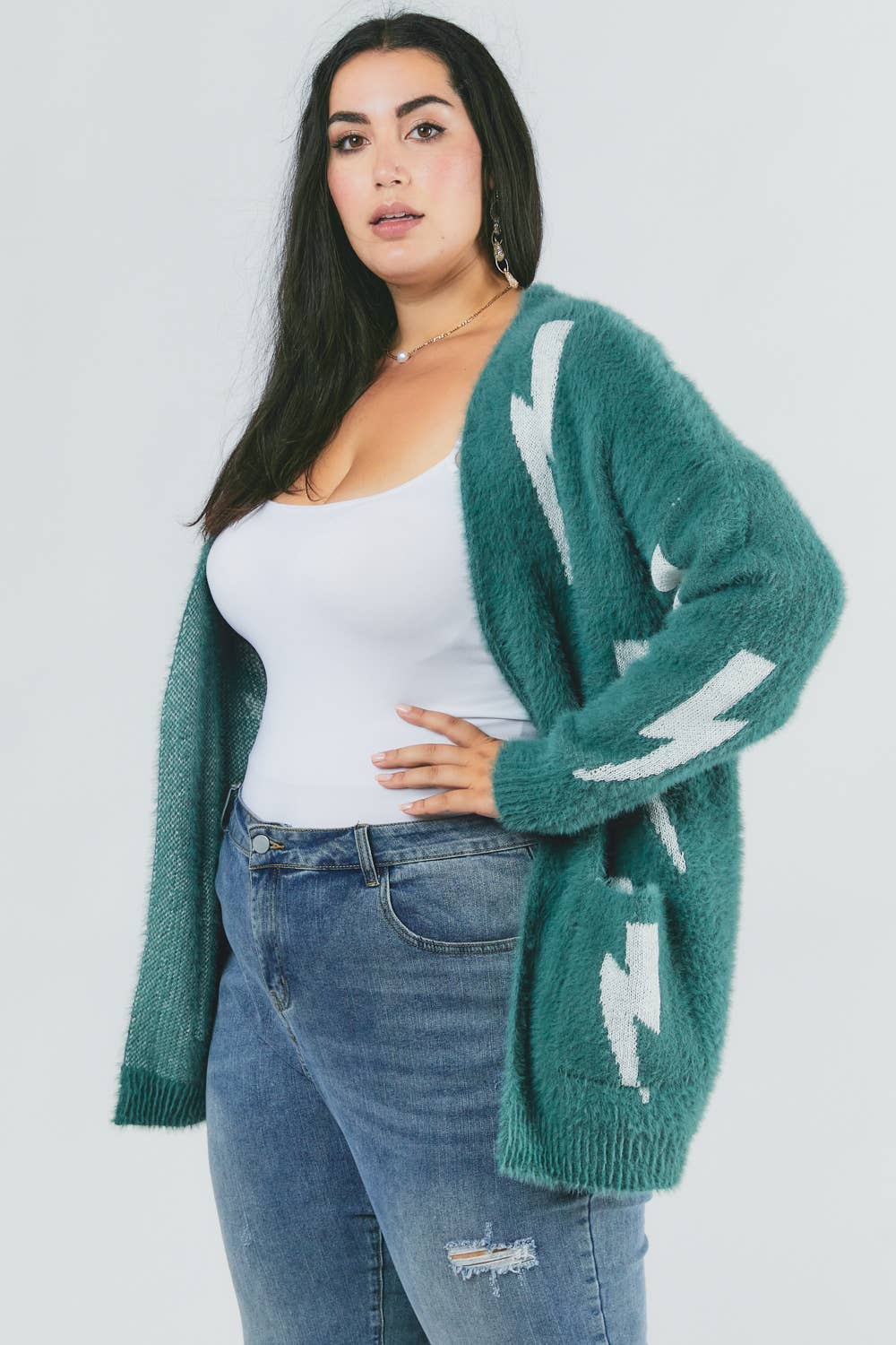 Ashveil Printed Longline Cardigan