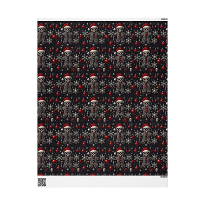 Gothic Holiday Christmas Gift Wrapping Paper