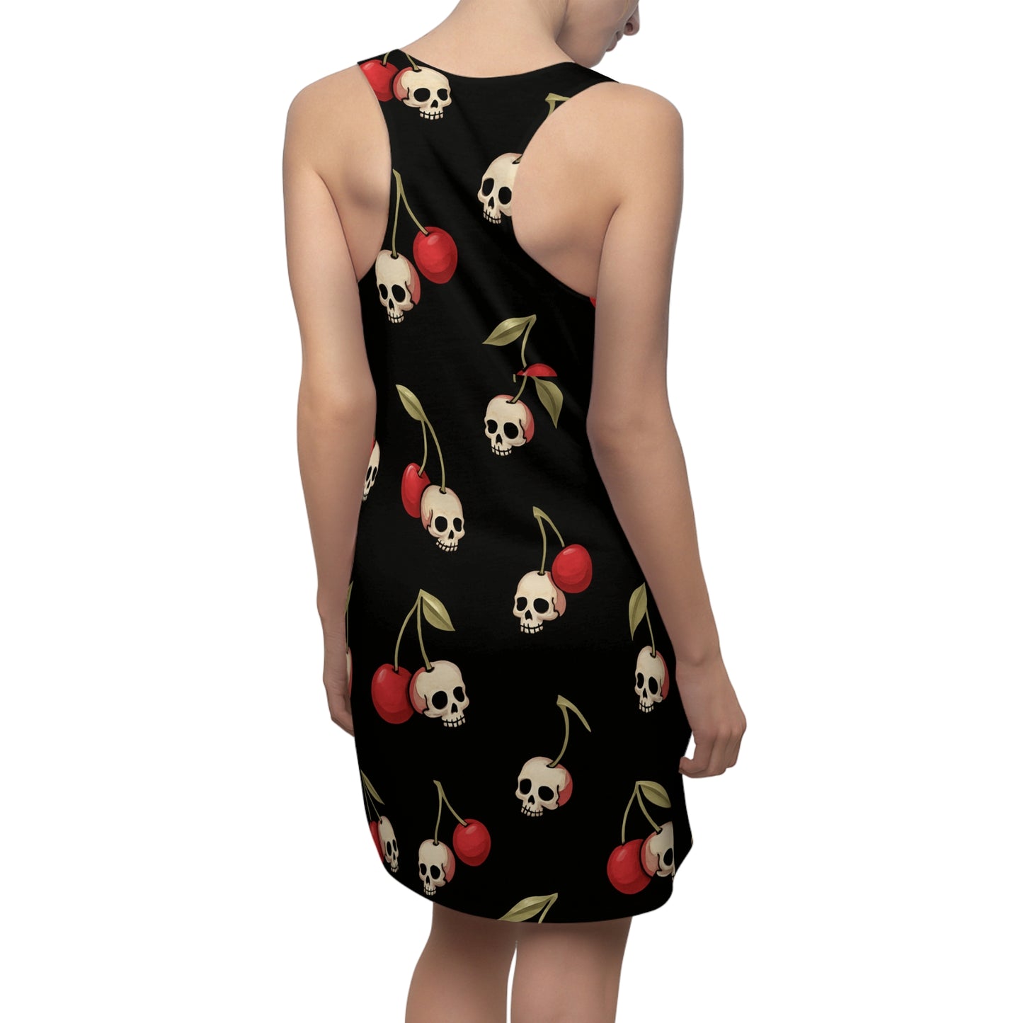 Cherry Skulls Print | Racerback Dress