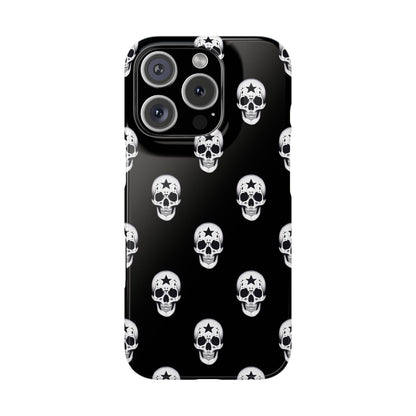 Funda para teléfono con calaveras rebeldes