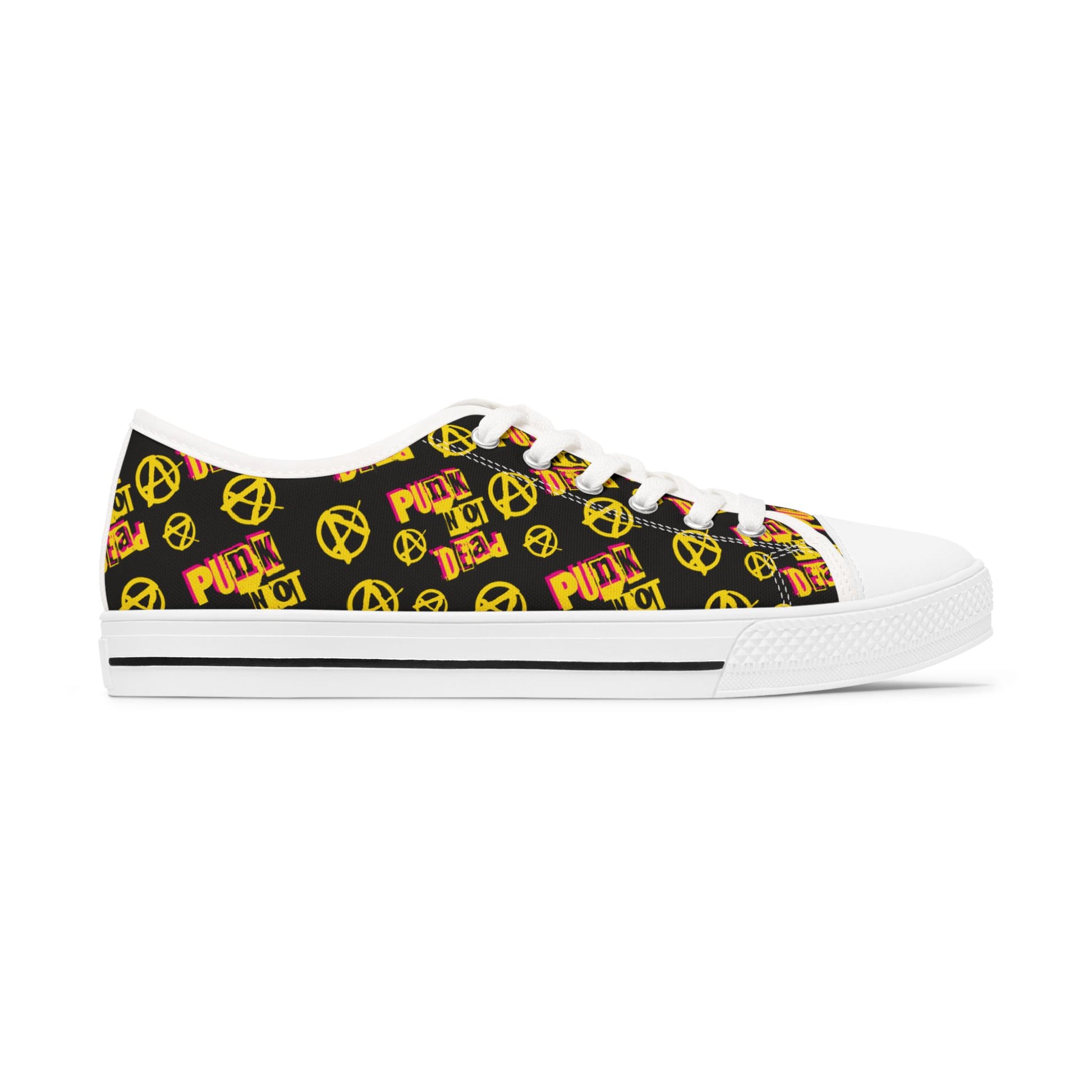 Affordable punk rock sneakers - alternative footwear featuring budget-friendly design and rebel style